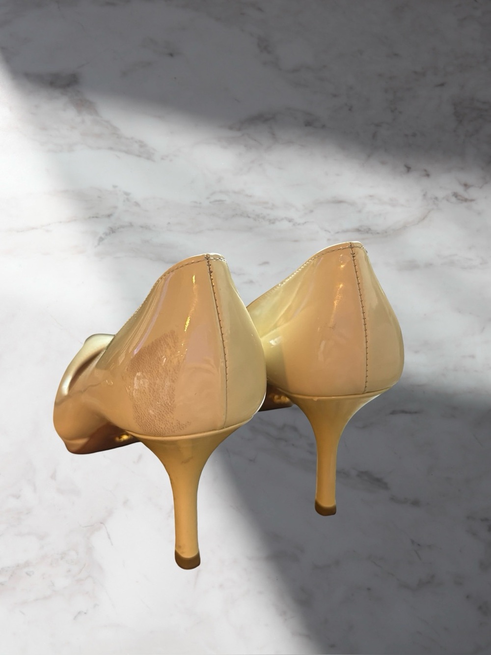 PRADA Authentic Nude Patent Leather Heels - Picture 5 of 12